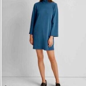 Club Monaco Ellaibellai Blue Turtleneck Shift Dress NWT $179
